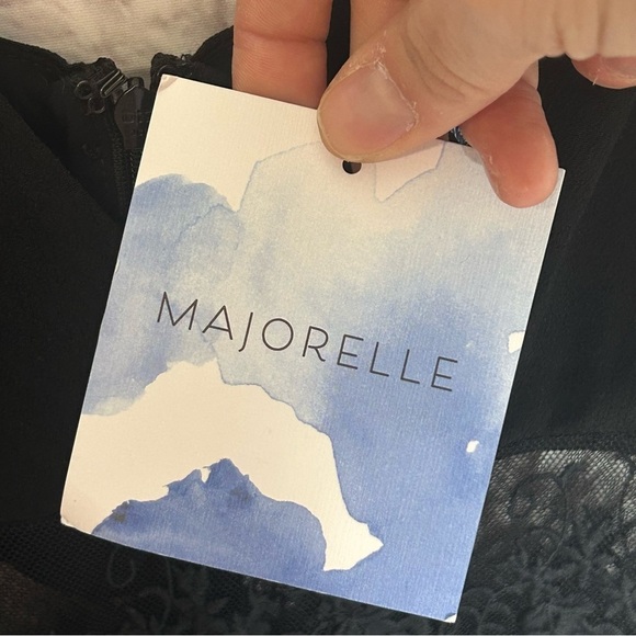 Majorelle Tudo Bem Chic Black Lace Romper NWT - Picture 12 of 15